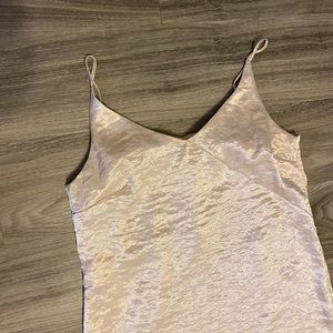 Satin cream slip dress!